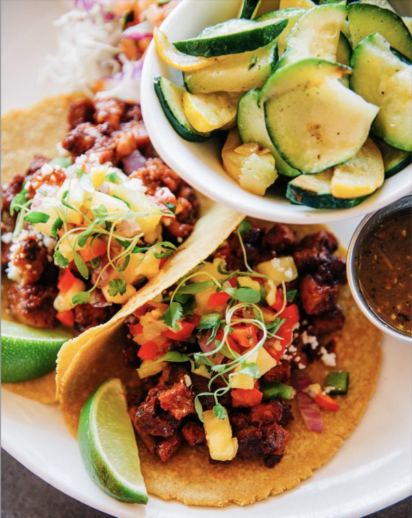 A plate of tacos